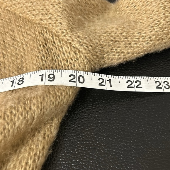 Wooden Ships Paola Buendia Tan Sweater Cardigan Mohair Wool Sz XS/S - Picture 12 of 13